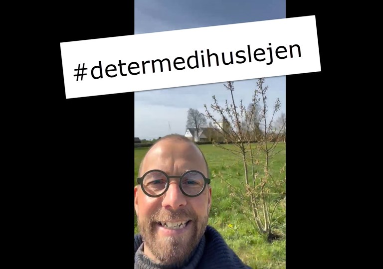 Udklip fra video på Instagram med Søren Vester
