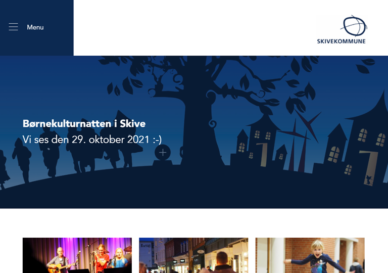 Forside på Børnekulturnattens hjemmeside