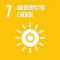 Logoet for FN17 verdensmål nummer 7 omkring bærdygtig energi