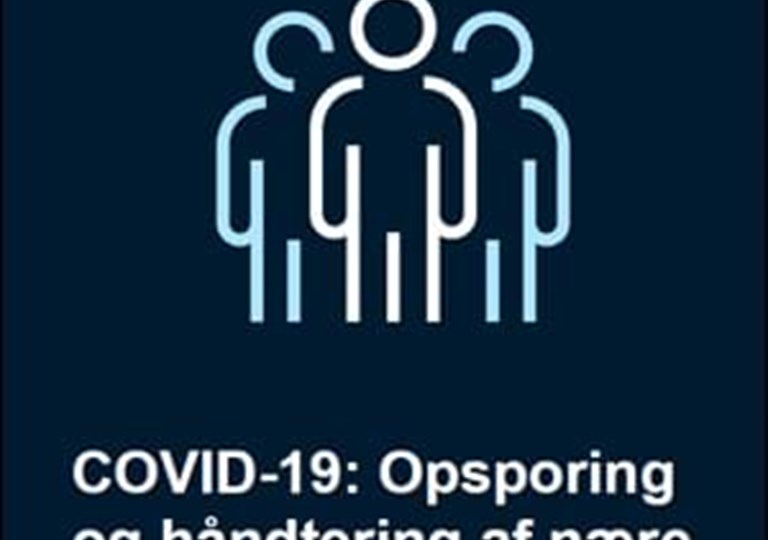 Logo for COVID-19 Opsporing og håandtering af nære kontakter. Foto: Sundhedsstyrelsen