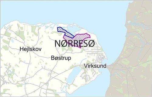 Oversigtskort over Nørresø